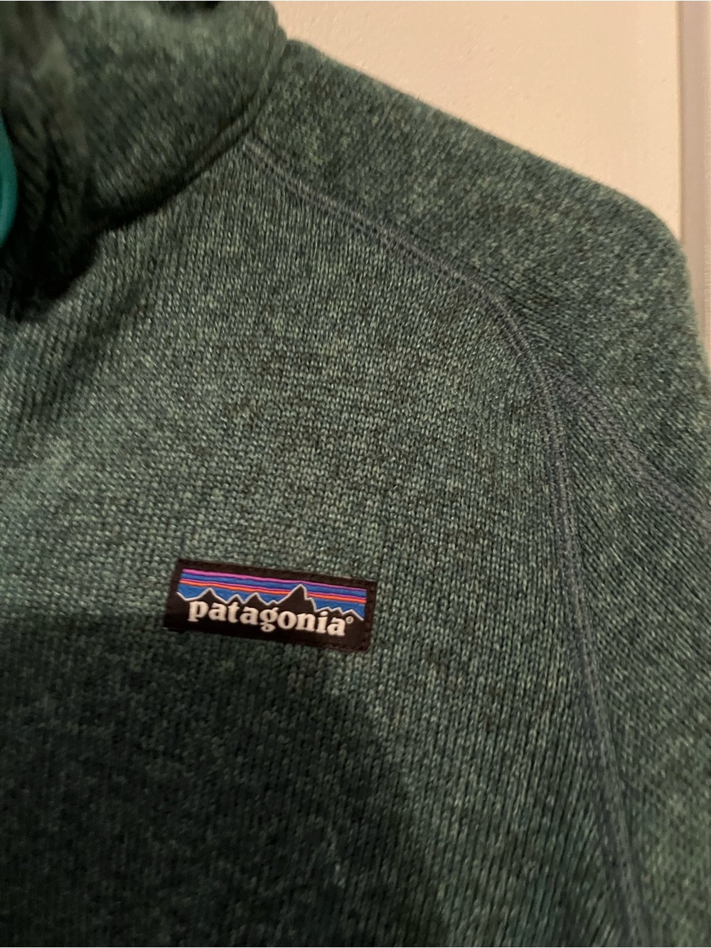 Patagonia women’s sixe small W's Better Sweater® 1/4-Zip green - Picture 9 of 10